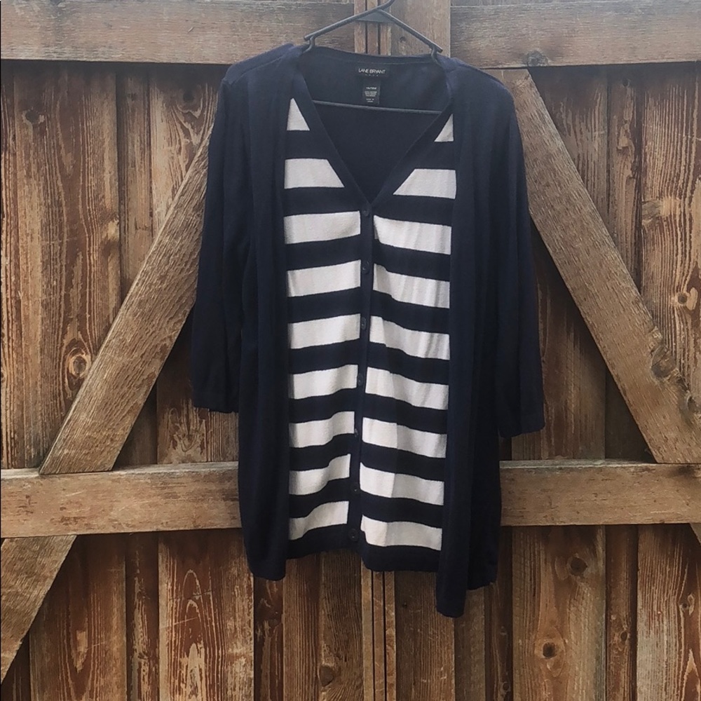 Lane Bryant button down sweater
